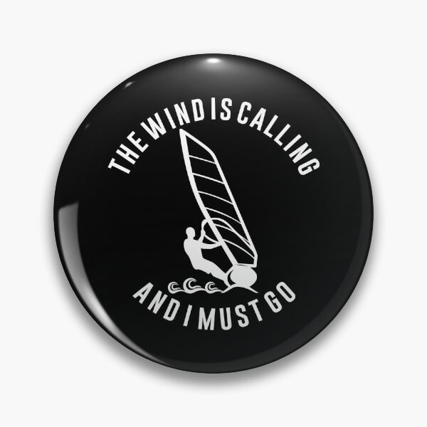 Item preview, Windsurfing The Wind Is Calling Watersport Kitesurfing Gift designed and sold by DamnGoodDesign.