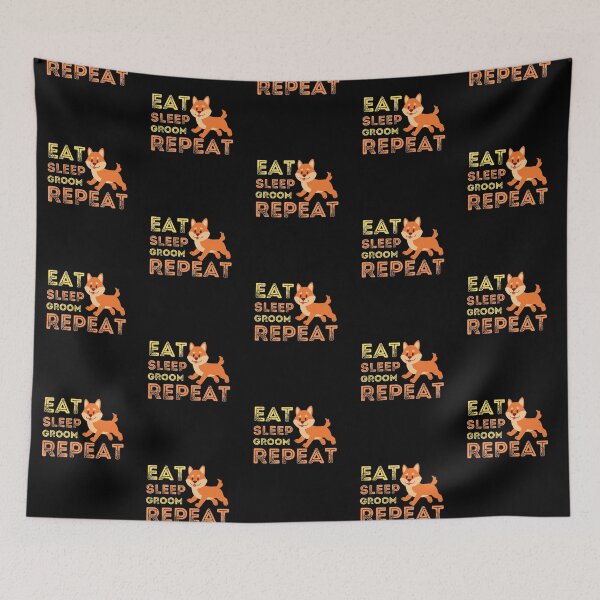 Item preview, Dog Grooming Eat Sleep Groom Repeat designed and sold by Joy Poddar.