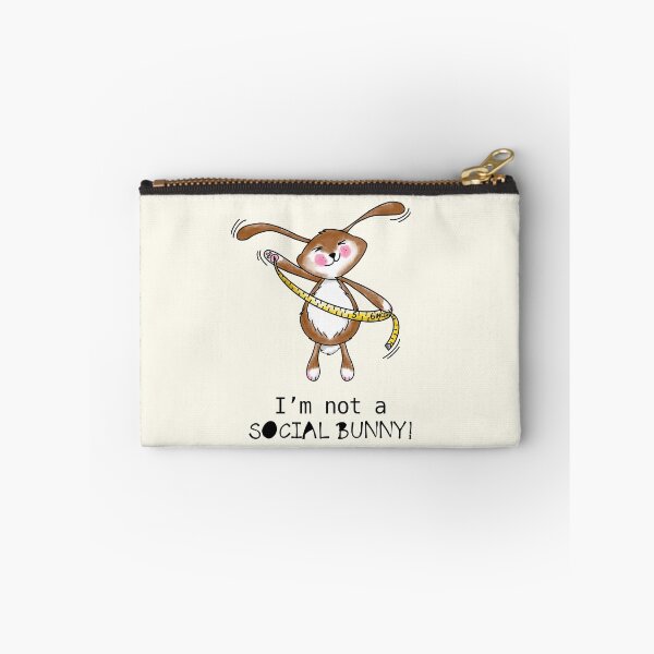 Item preview, Not a social bunny, social distancing, pun, Easter bunny, lockdown Easter designed and sold by Melanie-Palmer.