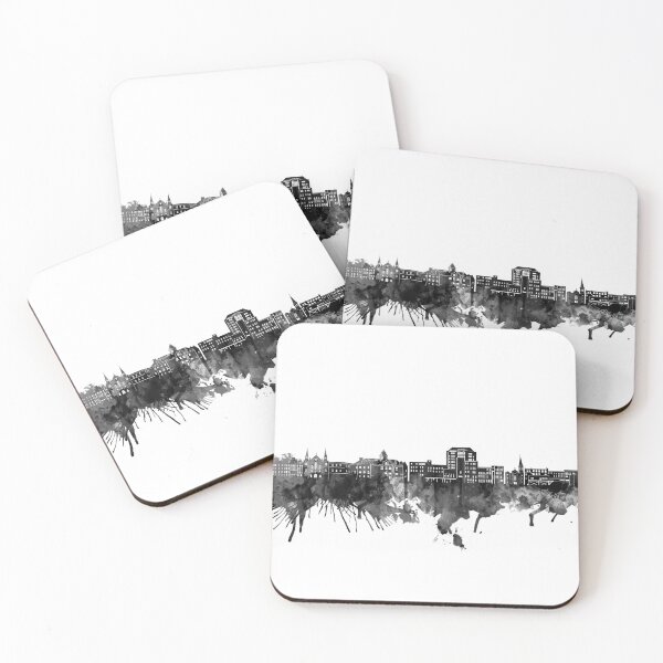 Item preview, augusta maine skyline bw designed and sold by BekimART2.