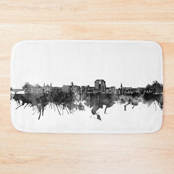 Item preview, augusta maine skyline bw designed and sold by BekimART2.