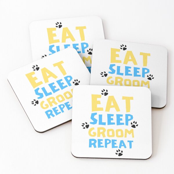 Item preview, Dog Grooming Eat Sleep Groom Repeat designed and sold by Joy Poddar.
