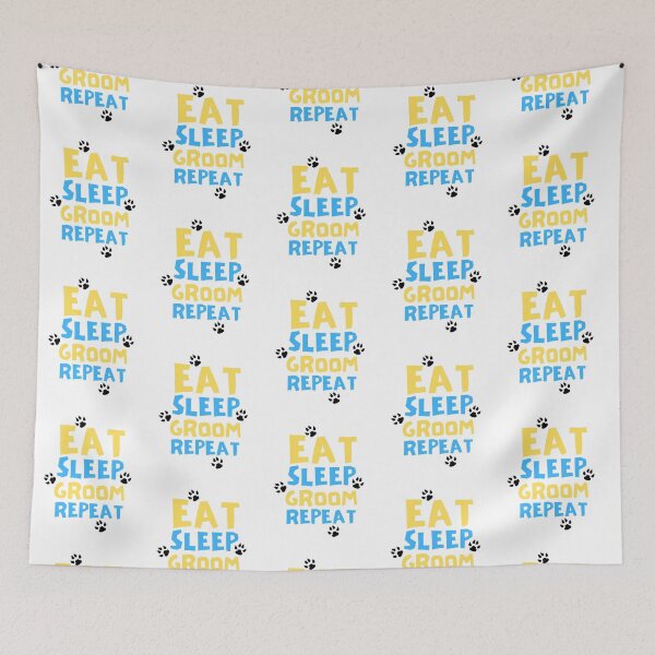 Item preview, Dog Grooming Eat Sleep Groom Repeat designed and sold by Joy Poddar.