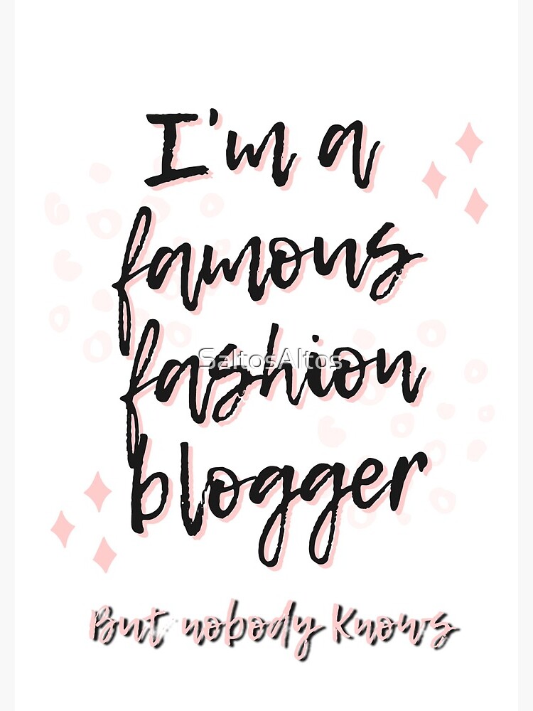 Thumbnail 3 of 3, Journal, Famous Blogger designed and sold by SaltosAltos.