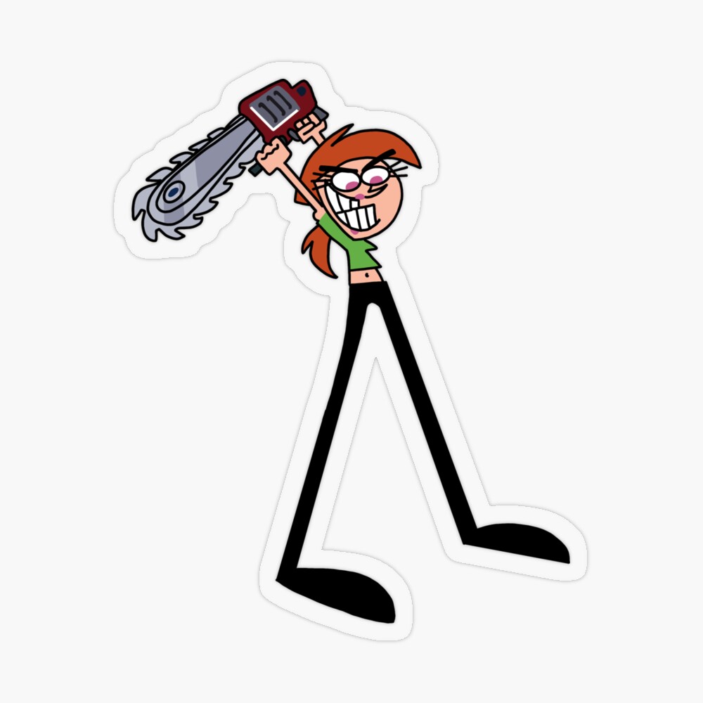 Vicky with a Chainsaw