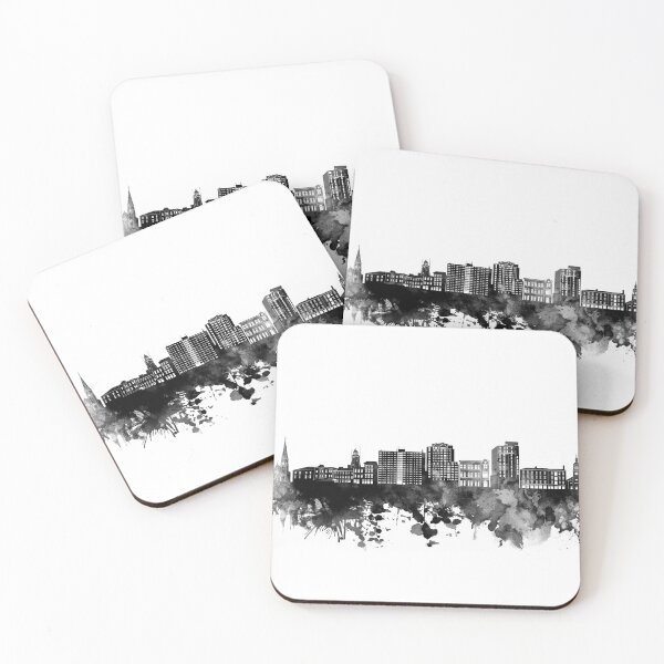 Item preview, portland skyline bw designed and sold by BekimART2.