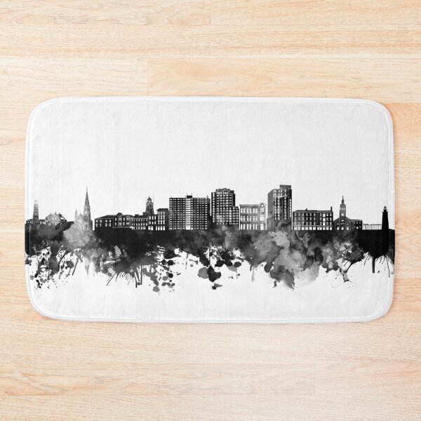 Item preview, portland skyline bw designed and sold by BekimART2.