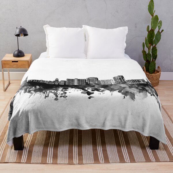 Item preview, portland skyline bw designed and sold by BekimART2.