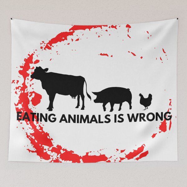 Item preview, eating animals is wrong designed and sold by ReneeMarie1.
