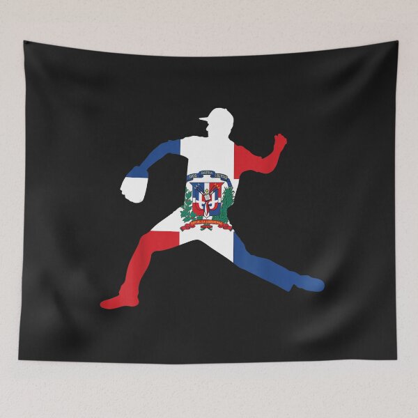 Item preview, Dominican Flag Dominican Republic Baseball designed and sold by SharonBender.