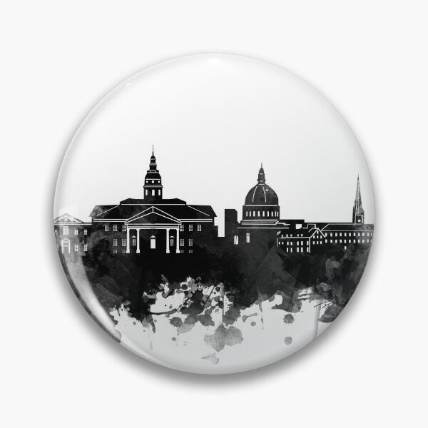 Item preview, annapolis skyline bw designed and sold by BekimART2.