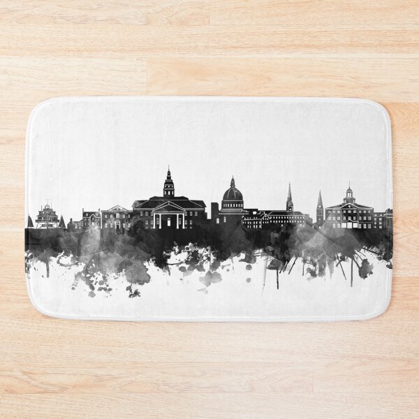 Item preview, annapolis skyline bw designed and sold by BekimART2.