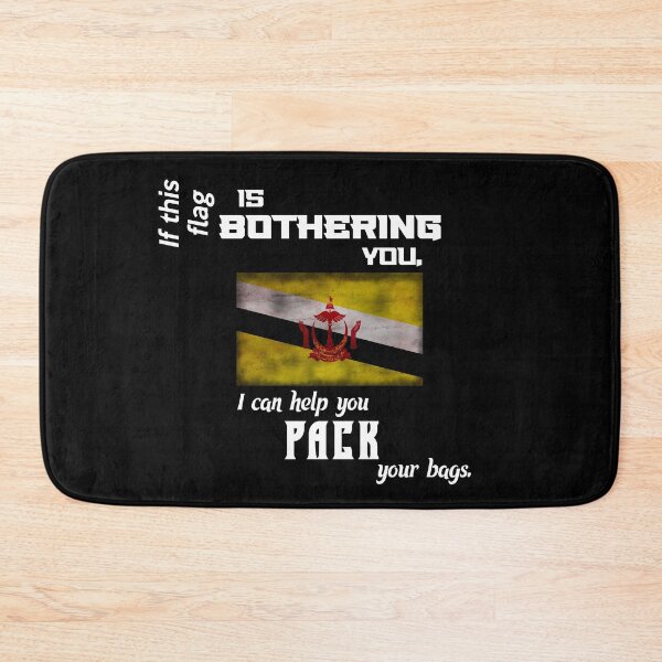 Item preview, Brunei flag - pack your bags designed and sold by 2Girls1Shirt.