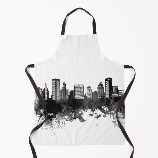 Item preview, baltimore skyline bw designed and sold by BekimART2.