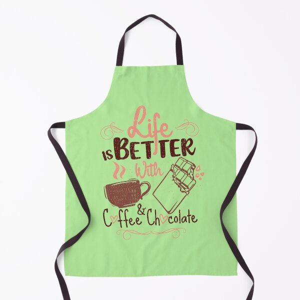 Item preview, life is better with coffee and chocolate designed and sold by charafArtcorner.