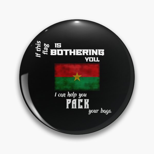 Item preview, Burkinabè flag - pack your bags designed and sold by 2Girls1Shirt.