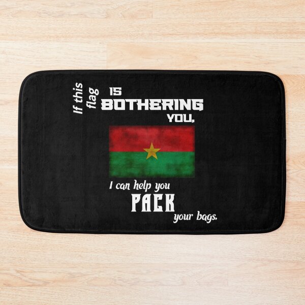 Item preview, Burkinabè flag - pack your bags designed and sold by 2Girls1Shirt.