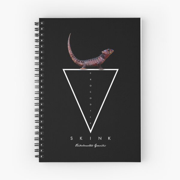 Item preview, Red Eyed Crocodile Skink Lizard Geometric designed and sold by JRRTs.