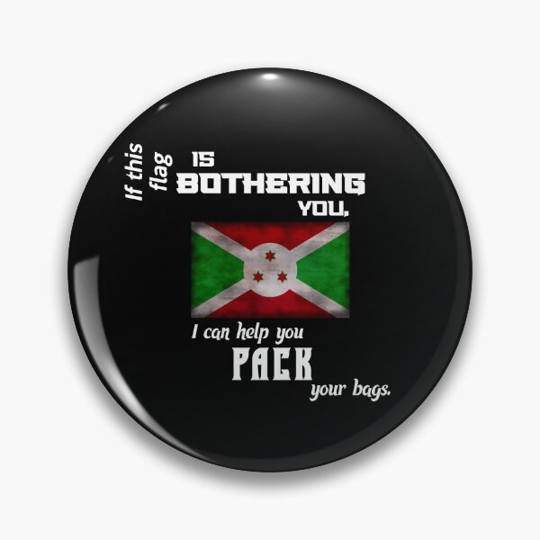 Item preview, Burundian flag - pack your bags designed and sold by 2Girls1Shirt.