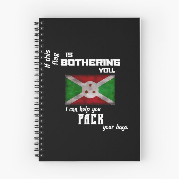 Item preview, Burundian flag - pack your bags designed and sold by 2Girls1Shirt.