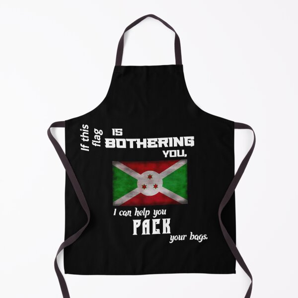 Item preview, Burundian flag - pack your bags designed and sold by 2Girls1Shirt.