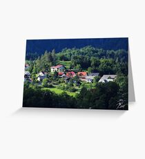 Ruhe in den Hügeln - Bled, Slowenien Grußkarte