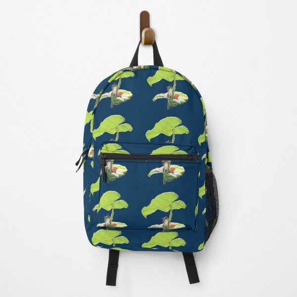 Item preview, New Dawn Frog art blue background designed and sold by IslesArt.