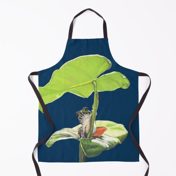 Item preview, New Dawn Frog art blue background designed and sold by IslesArt.