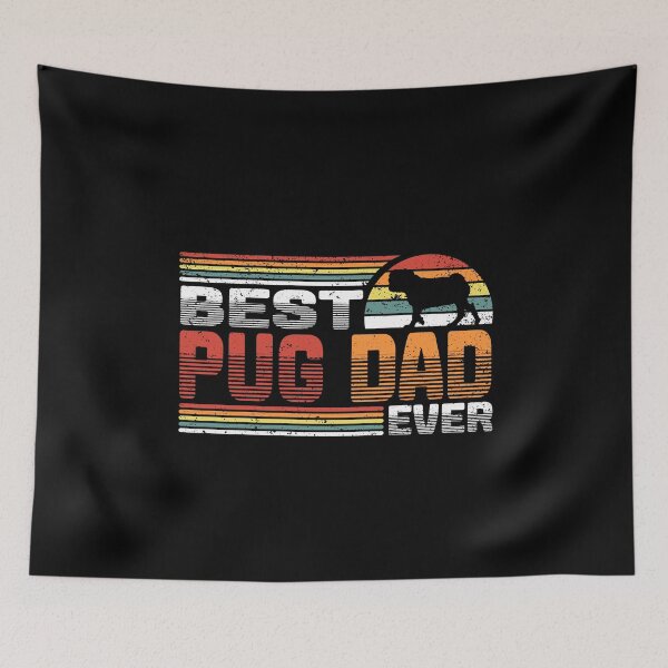 Item preview, Best Pug Dad Ever Dog Lover Vintage Gift designed and sold by besTmanuFacture.