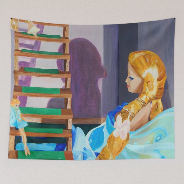 Item preview, Blue Fairy and Pixie on the Stairs designed and sold by JTYCreative.