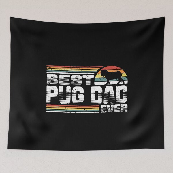 Item preview, Dog Lover Best Pug Dad Ever Vintage Gift designed and sold by besTmanuFacture.