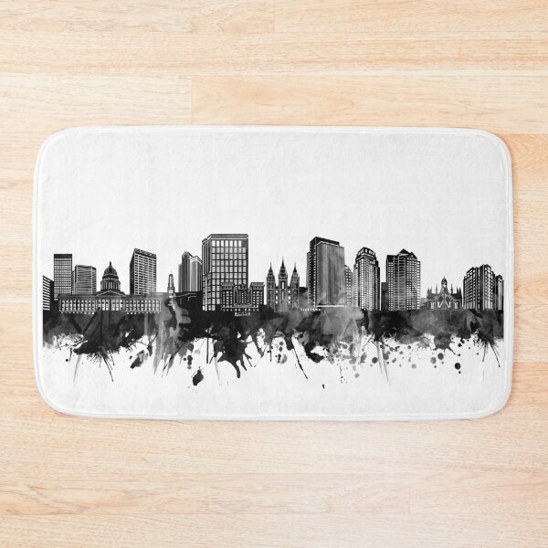Item preview, salt lake city skyline bw designed and sold by BekimART2.