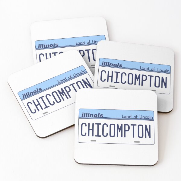 Item preview, Chicompton ))(( Illinois License Plate Chicago Compton Mashup Fan designed and sold by acquiesce13.