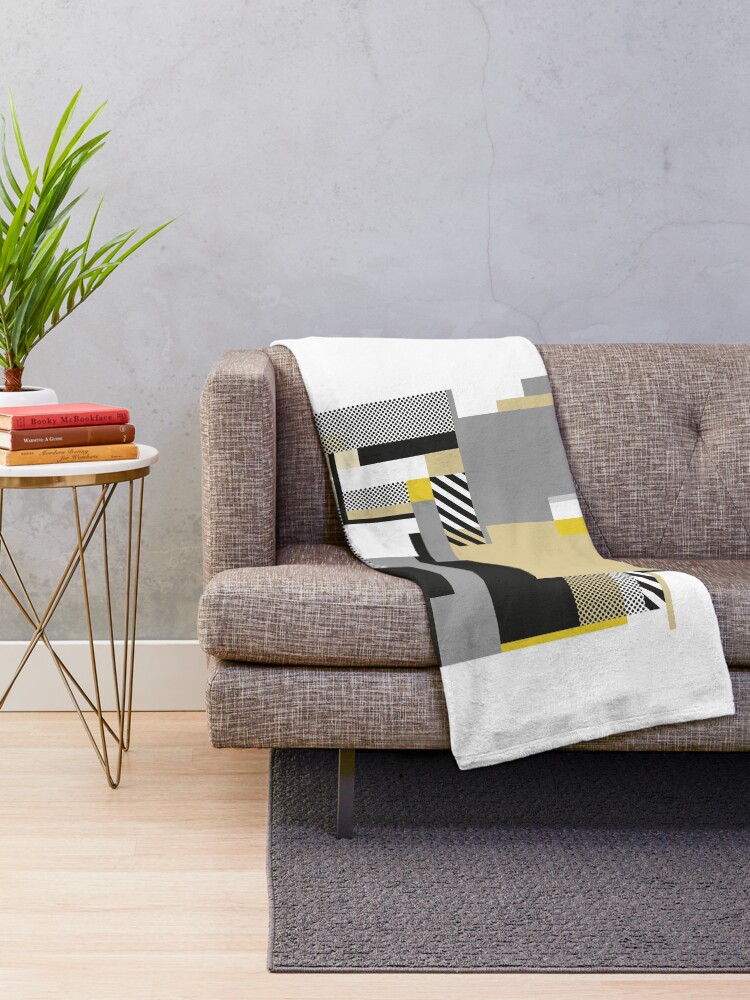 Thumbnail 2 of 6, Throw Blanket, Abstract#99 designed and sold by process22.