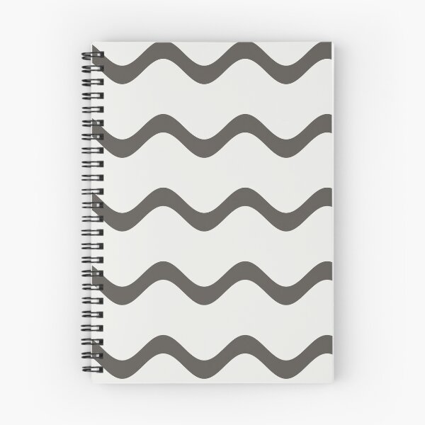 Item preview, Brown Off-White Rippled Horizontal Stripe Pattern 2021 Color of the Year Urbane Bronze & Extra White designed and sold by ColorOfTheYears.