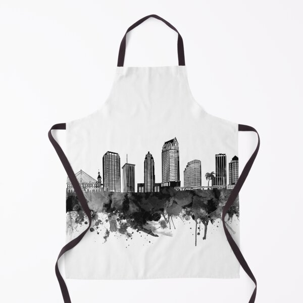Item preview, tampa skyline bw designed and sold by BekimART2.