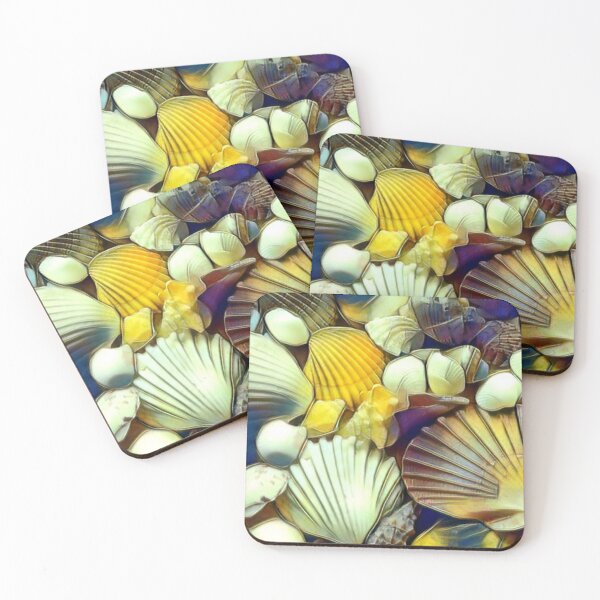 Item preview, Shells and stones on the coast, colors changed designed and sold by crea-homedesign.