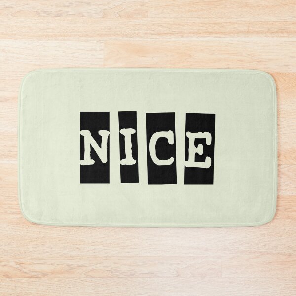 Item preview, NICE word text cards (black) designed and sold by SolidEarthArt.