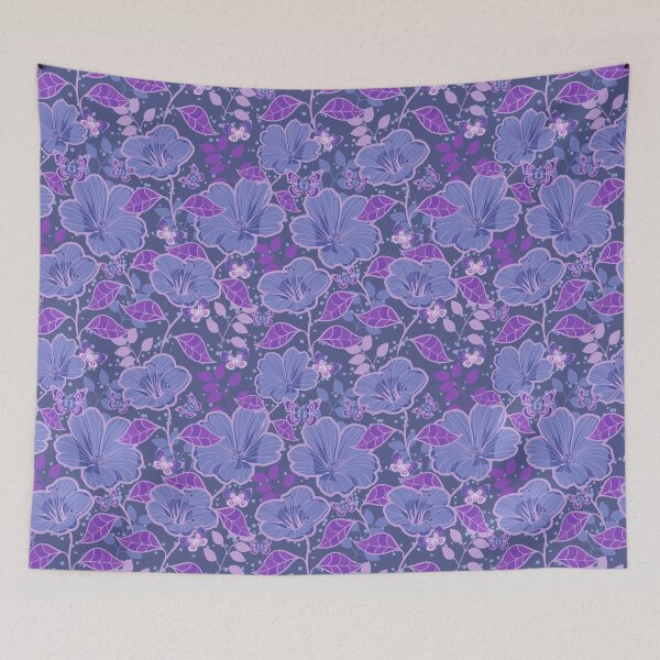 Item preview, Blue Violet Flowers Pattern designed and sold by Pavnud.