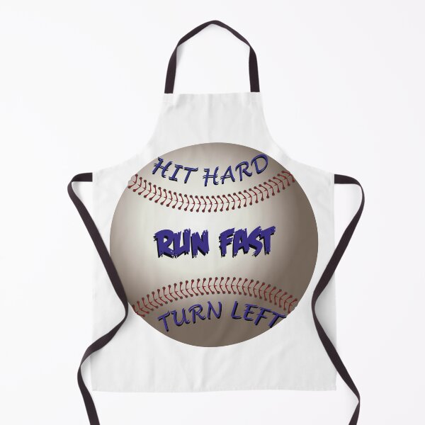 Item preview, Hit Hard Run Fast Turn Left "Baseball" designed and sold by MrAbde.