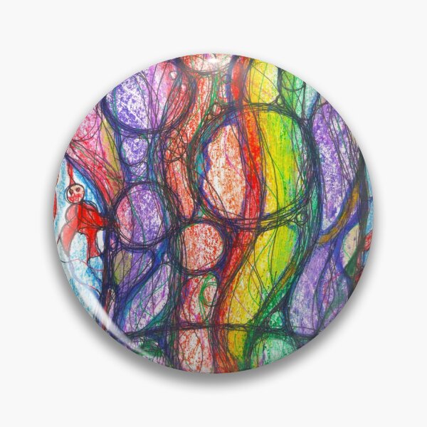 Item preview, Neuroart, Abstract colorful tree with birds designed and sold by VikitaSolomakha.