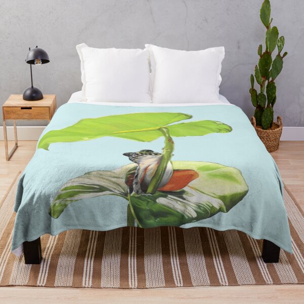 Item preview, New Dawn Frog art light blue background designed and sold by IslesArt.