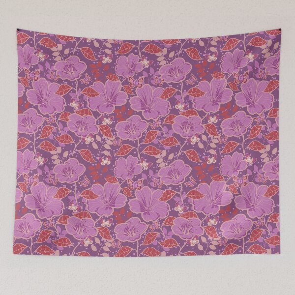 Item preview, Purple Flowers Pattern designed and sold by Pavnud.
