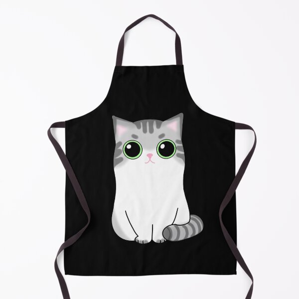 Item preview, Cute kawaii chibi cat - cute grey and white kitten designed and sold by Gerhanj.
