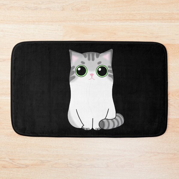 Item preview, Cute kawaii chibi cat - cute grey and white kitten designed and sold by Gerhanj.