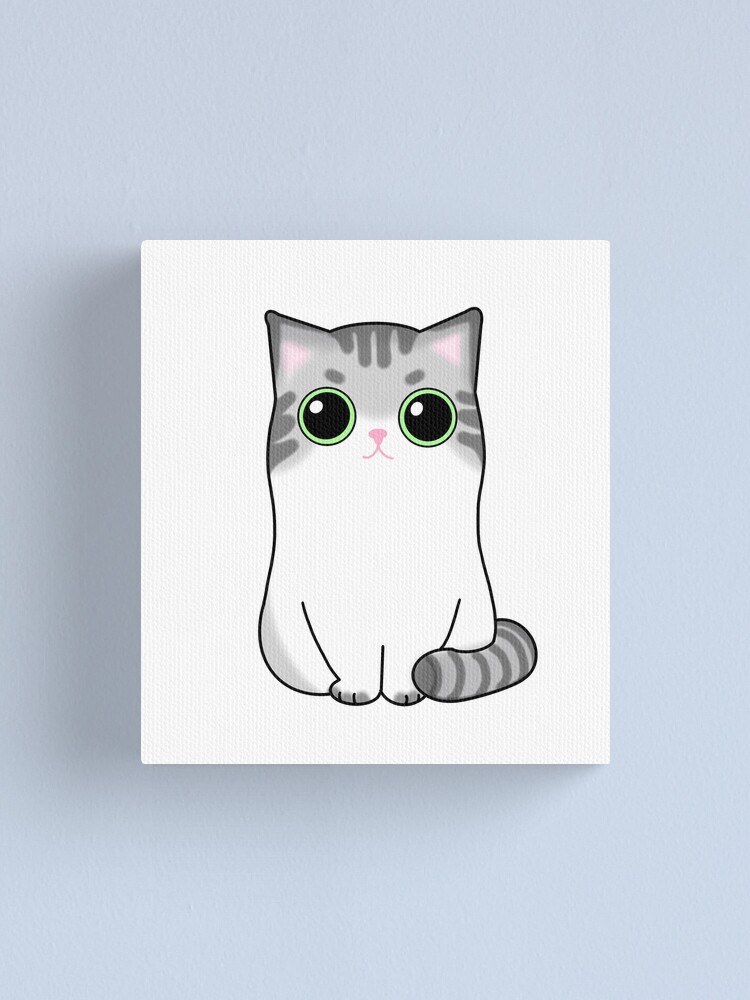 Kawaii Grey Cat Pin