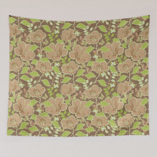 Item preview, Yellow Green Flowers Pattern designed and sold by Pavnud.
