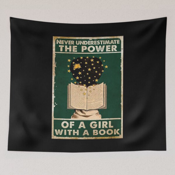 Item preview, Never Underestimate The Power Of A Girl With A Book designed and sold by hippololocc.