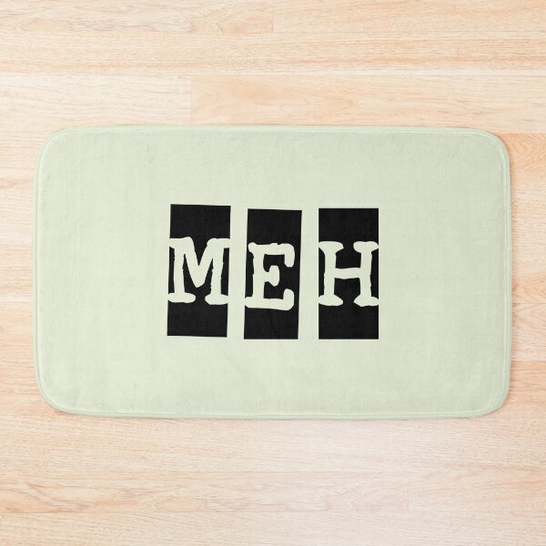 Item preview, MEH word text cards (black) designed and sold by SolidEarthArt.