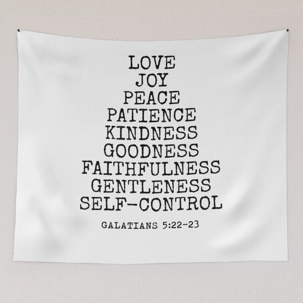 Item preview, love joy peace Galatians 5:22 - 23 designed and sold by House Sparrow.